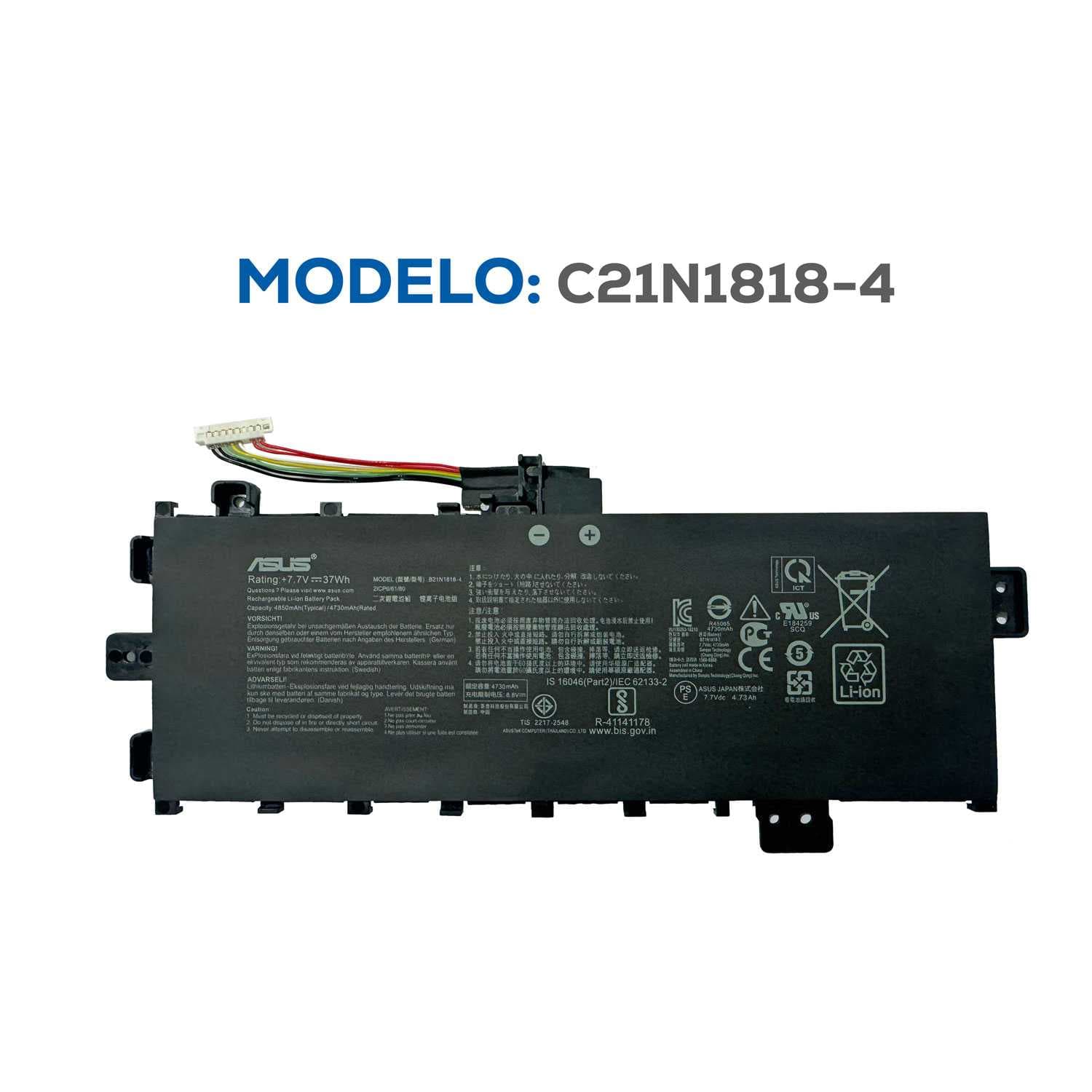 BATERIA ASUS C21N1818-4 ORG