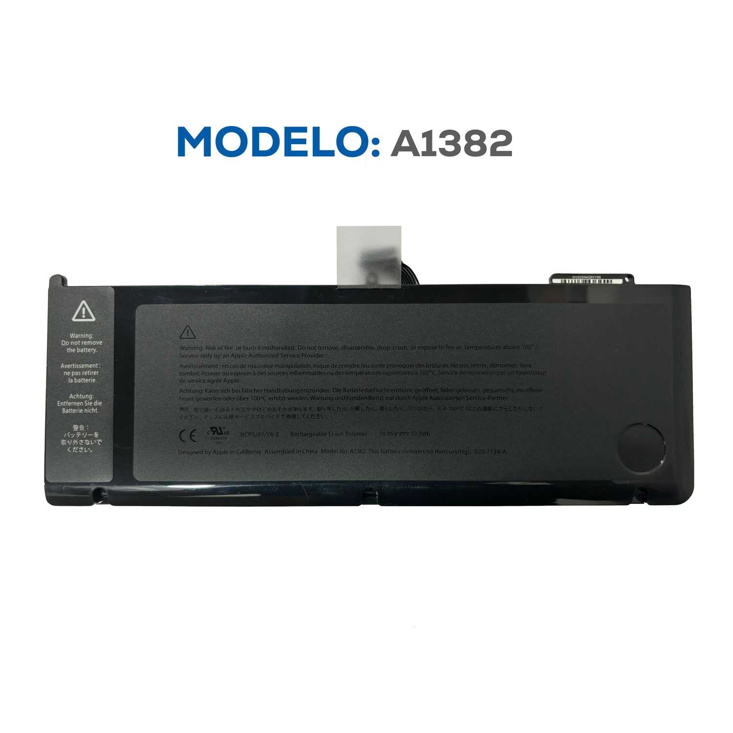 BATERIA APPLE MACBOOK A1382 A1286 ORG