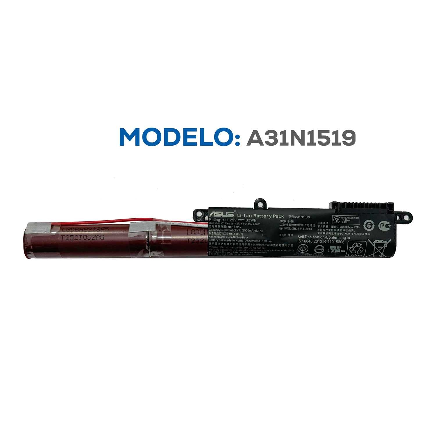 BATERIA ASUS A31N1519 INTERNA ORG