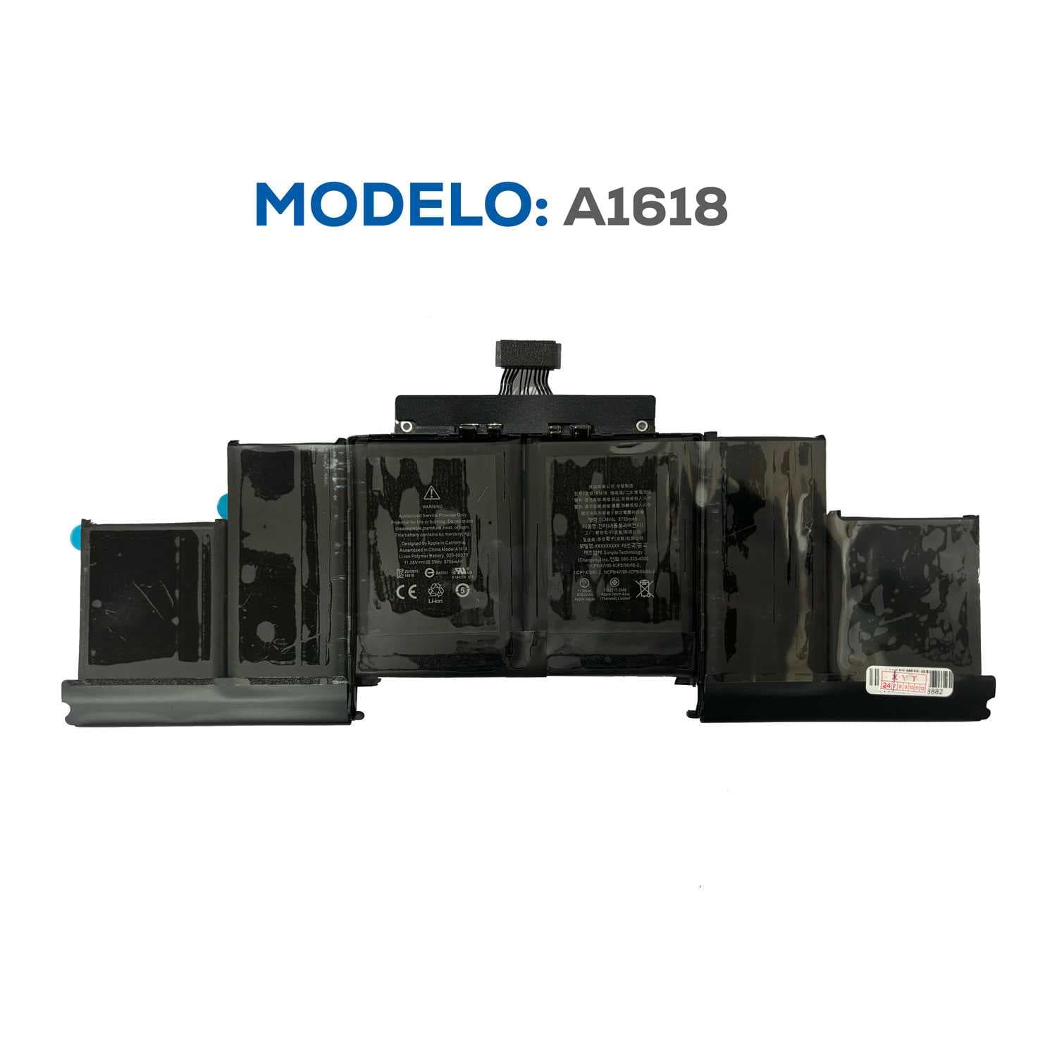 BATERIA APPLE MACBOOK A1618 A1398 INTERNA ORIGINAL MACBOOK PRO 15 RETINA A1398 MID 2015
