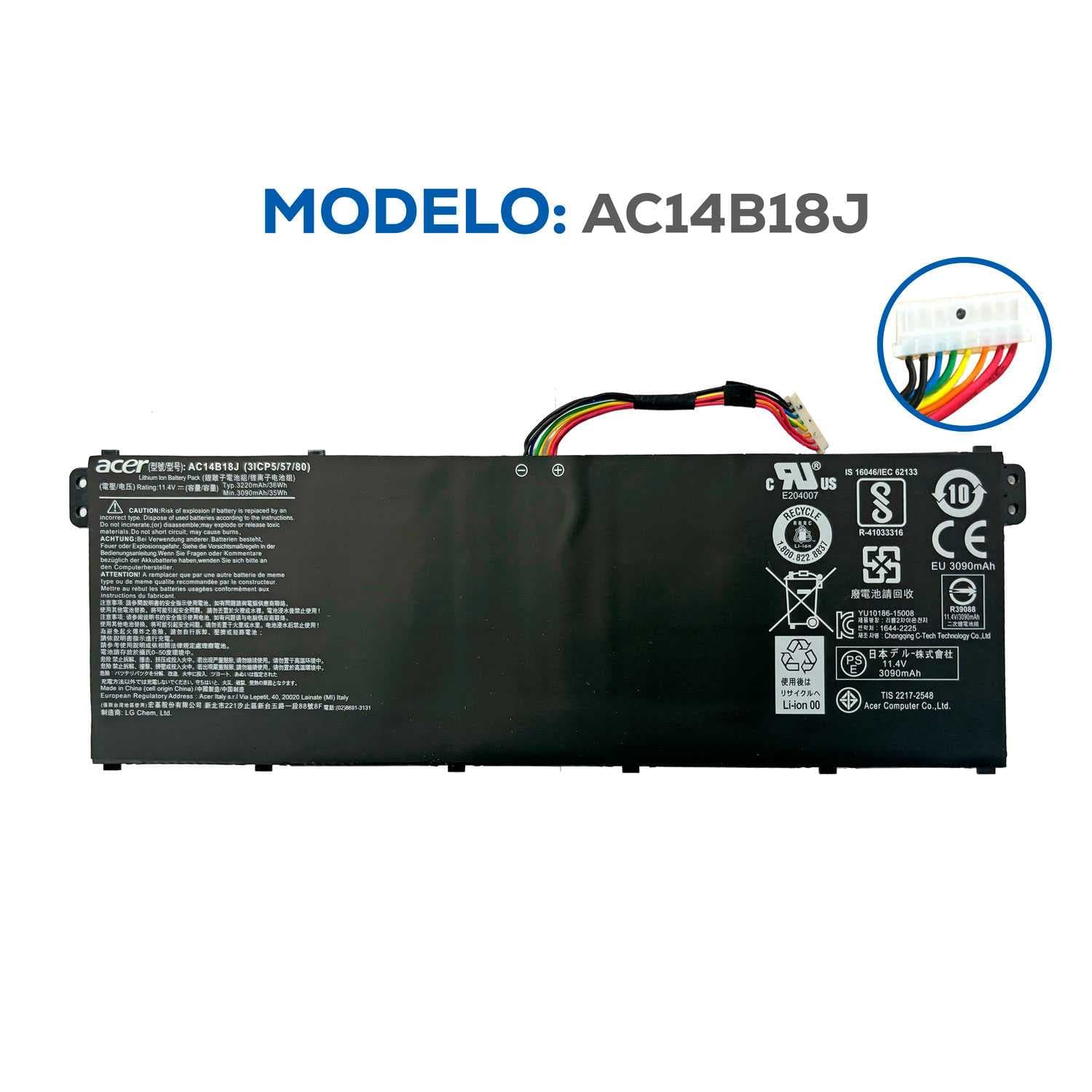 BATERÍA ACER AC14B18J ORG