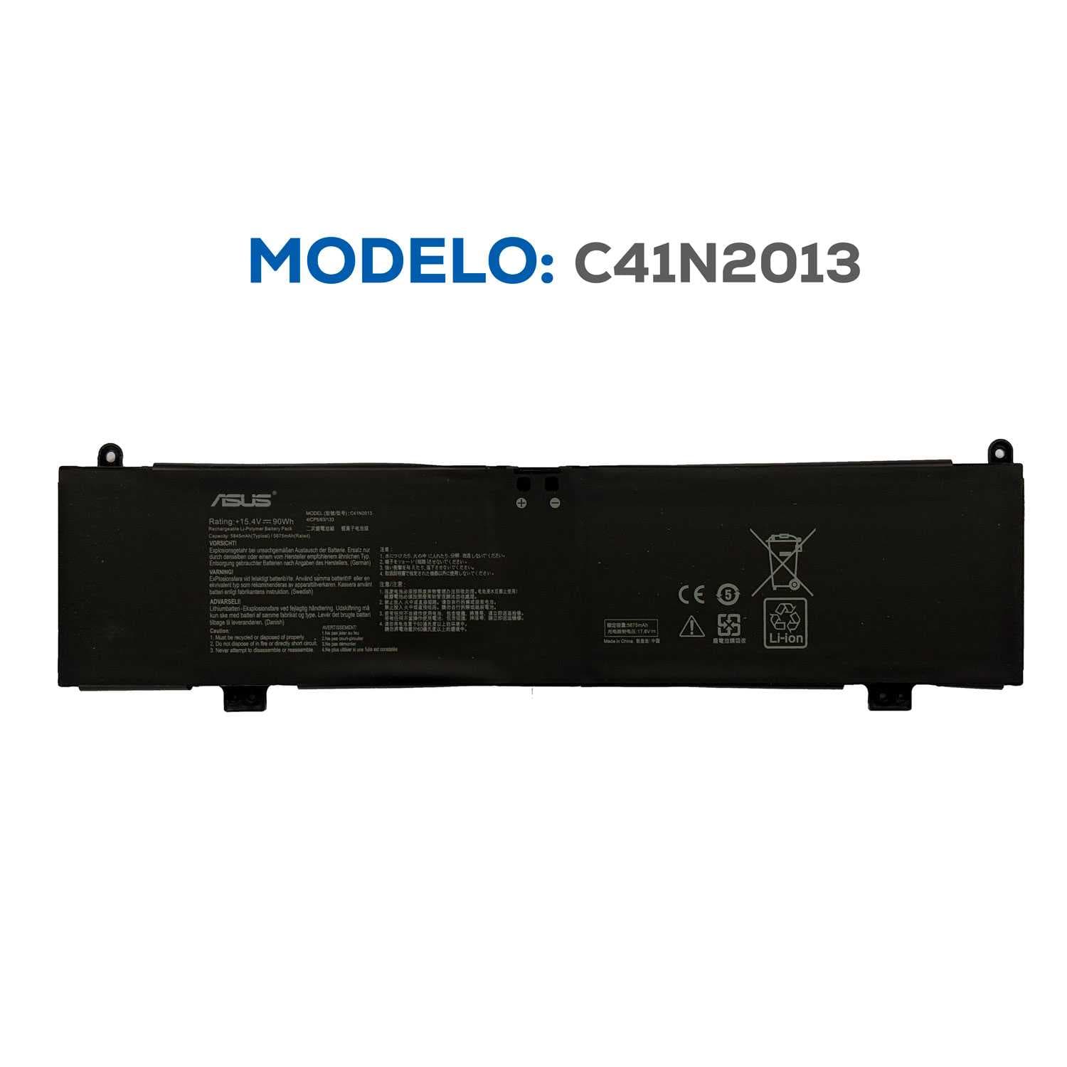 BATERIA ASUS C41N2013 TIPO B STRIX G15 G513 G17 G713 SCAR 15 G533 SERIES INTERNA ORG
