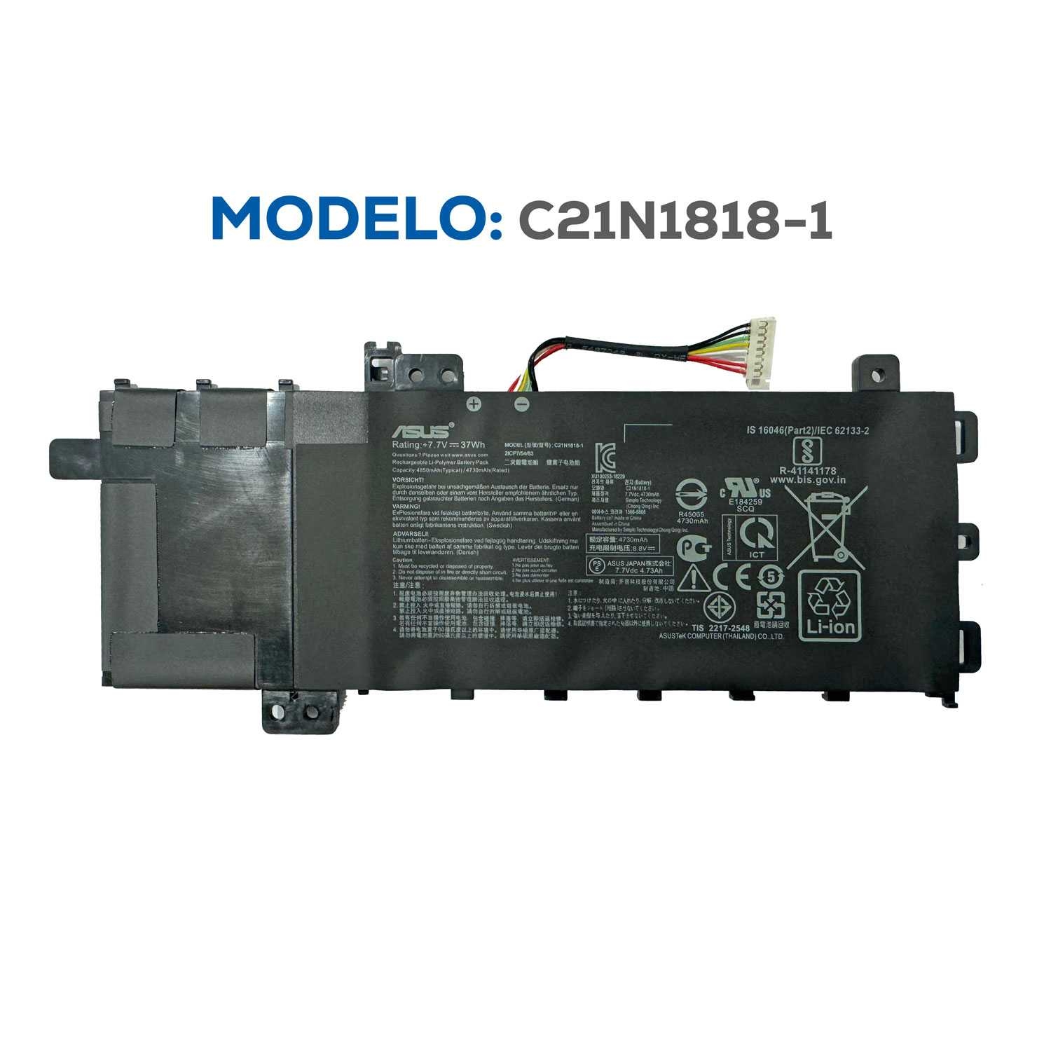 BATERIA ASUS C21N1818-1 ORG