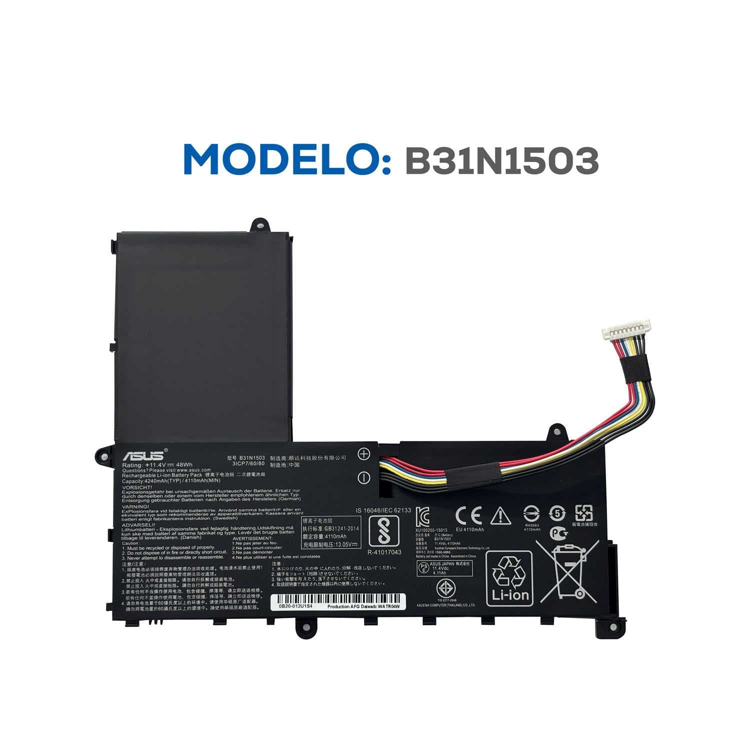 BATERIA ASUS B31N1503 INTERNA ORG (G5)