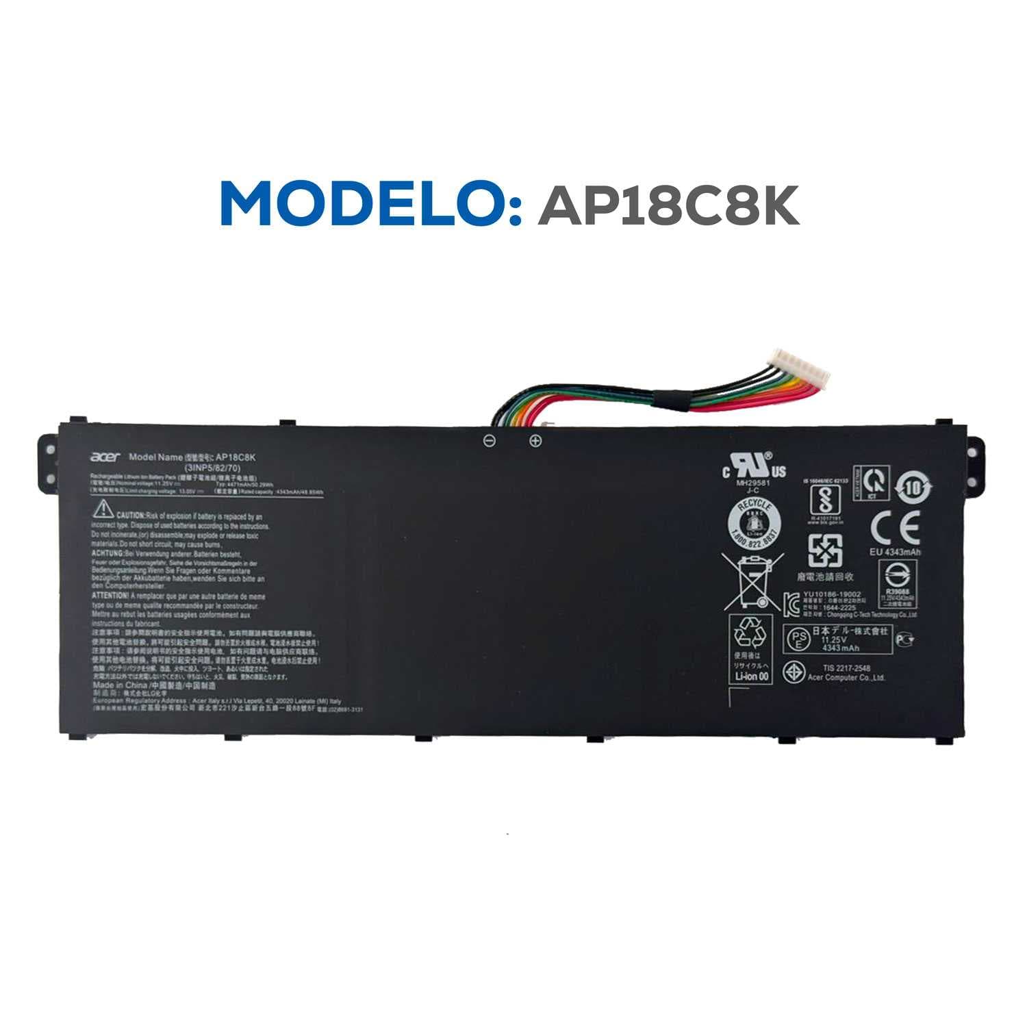 BATERIA ACER AP18C8K INTERNA ORG