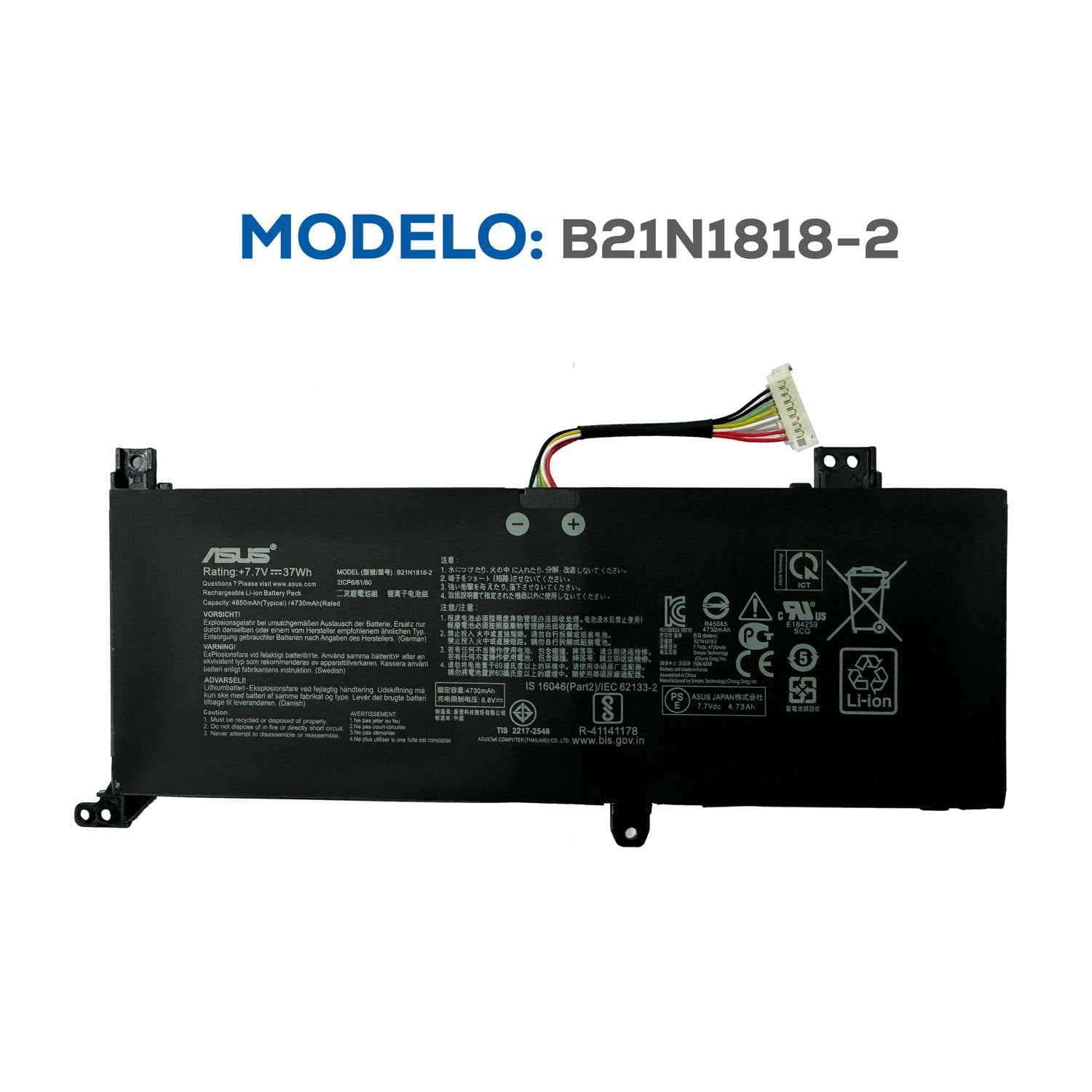 BATERÍA ASUS X409 B21N1818-2 C21N1818-2 ORG