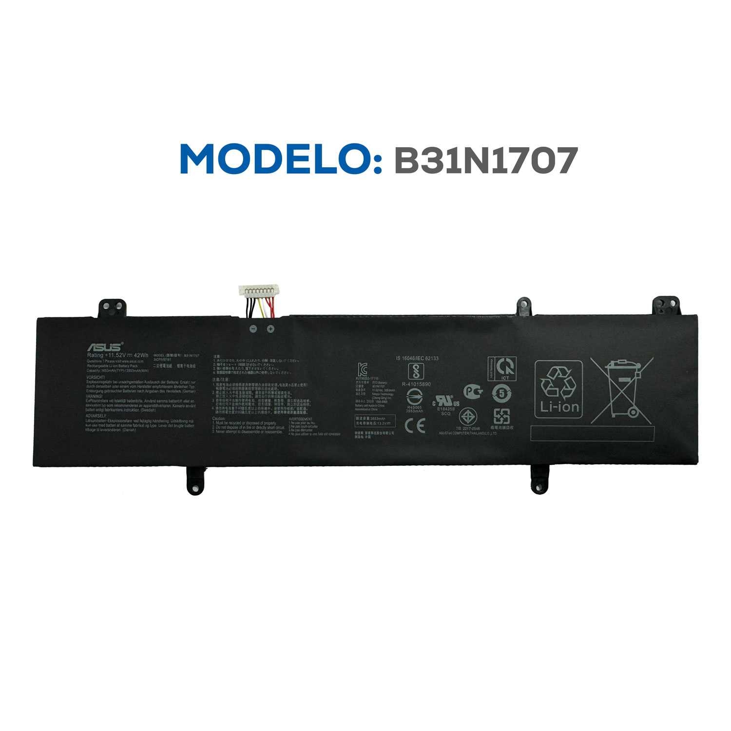 BATERIA ASUS S14 S410UQ B31N1707 INTERNA ORG