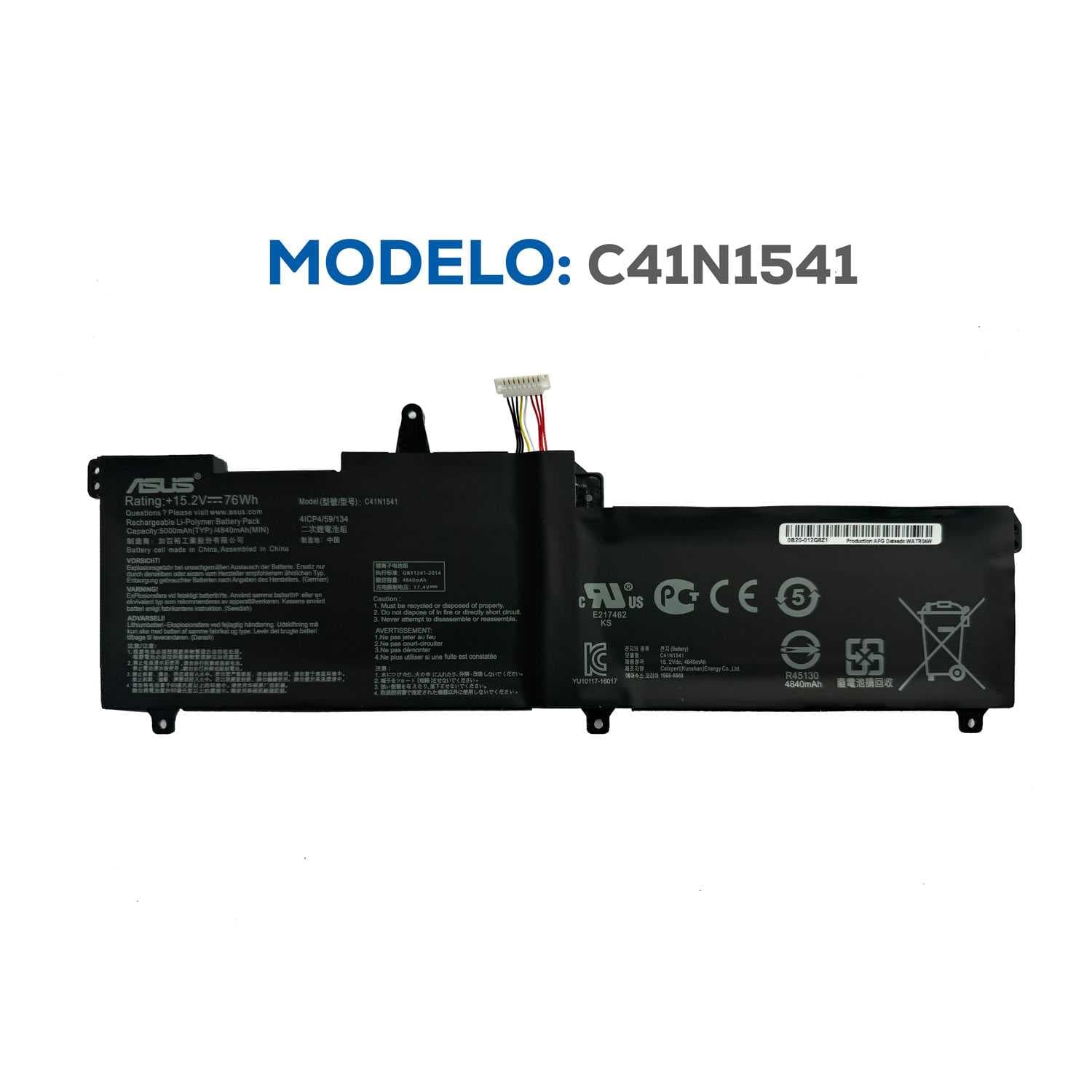 BATERIA ASUS ROG C41N1541 G702VT G702VMK G702VS G702ZC GL702VM GL702VSK INTERNA ORG