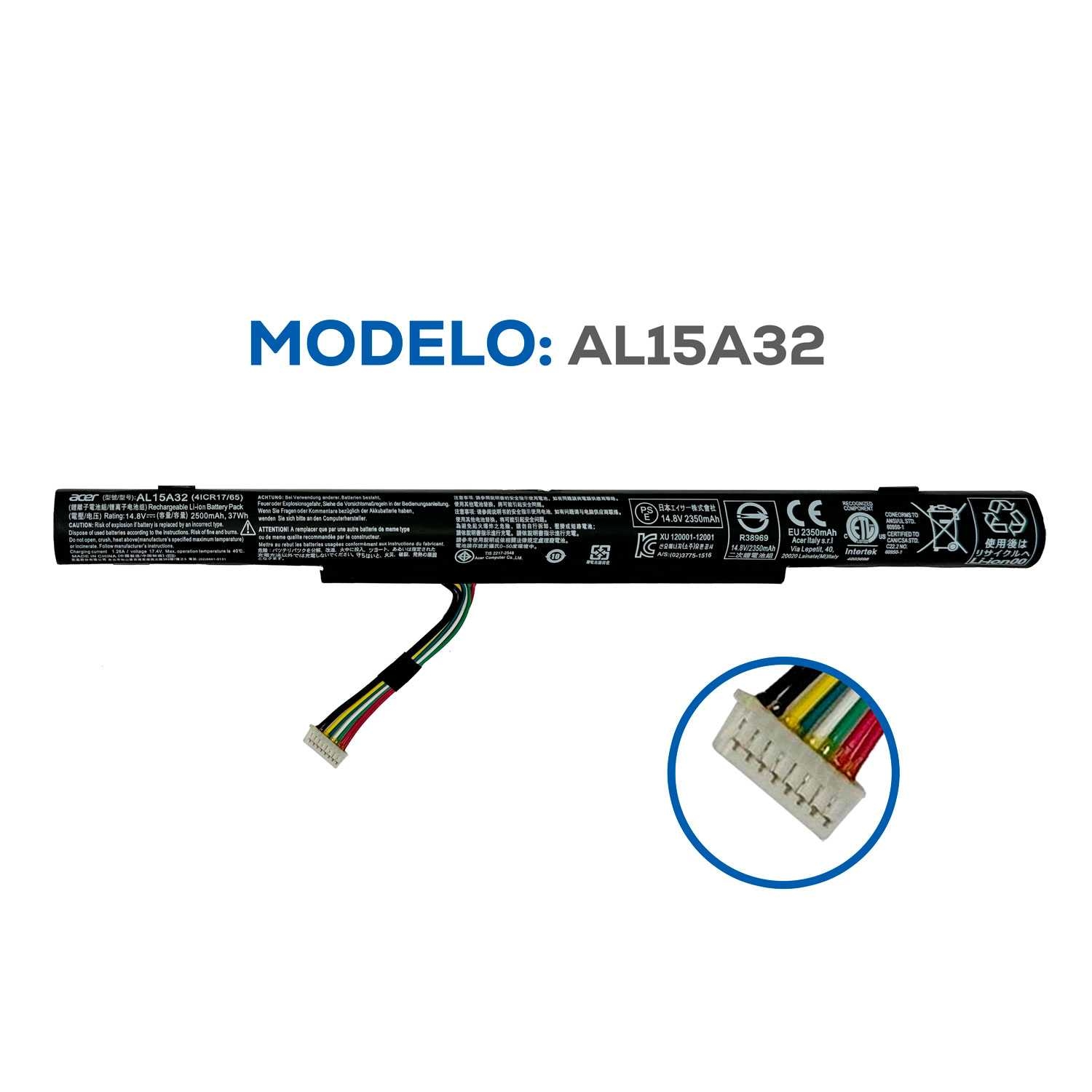 BATERIA ACER INTERNO AL15A32 ORG