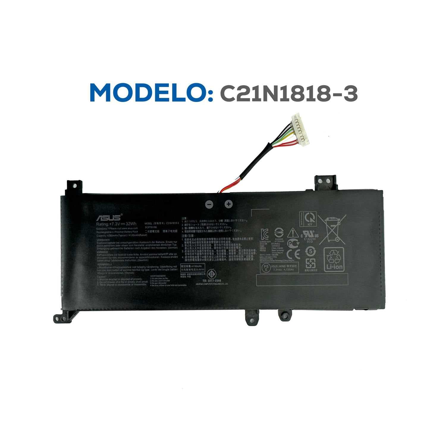 BATERIA ASUS C21N1818-3 ORG