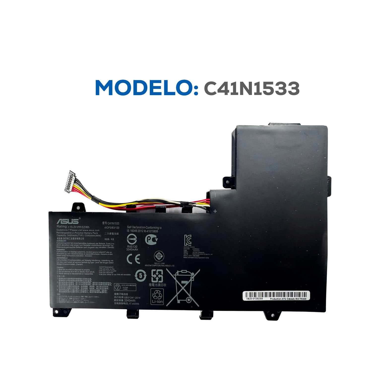 BATERIA ASUS C41N1533 UX560UQ UX560UX INTERNA ORG