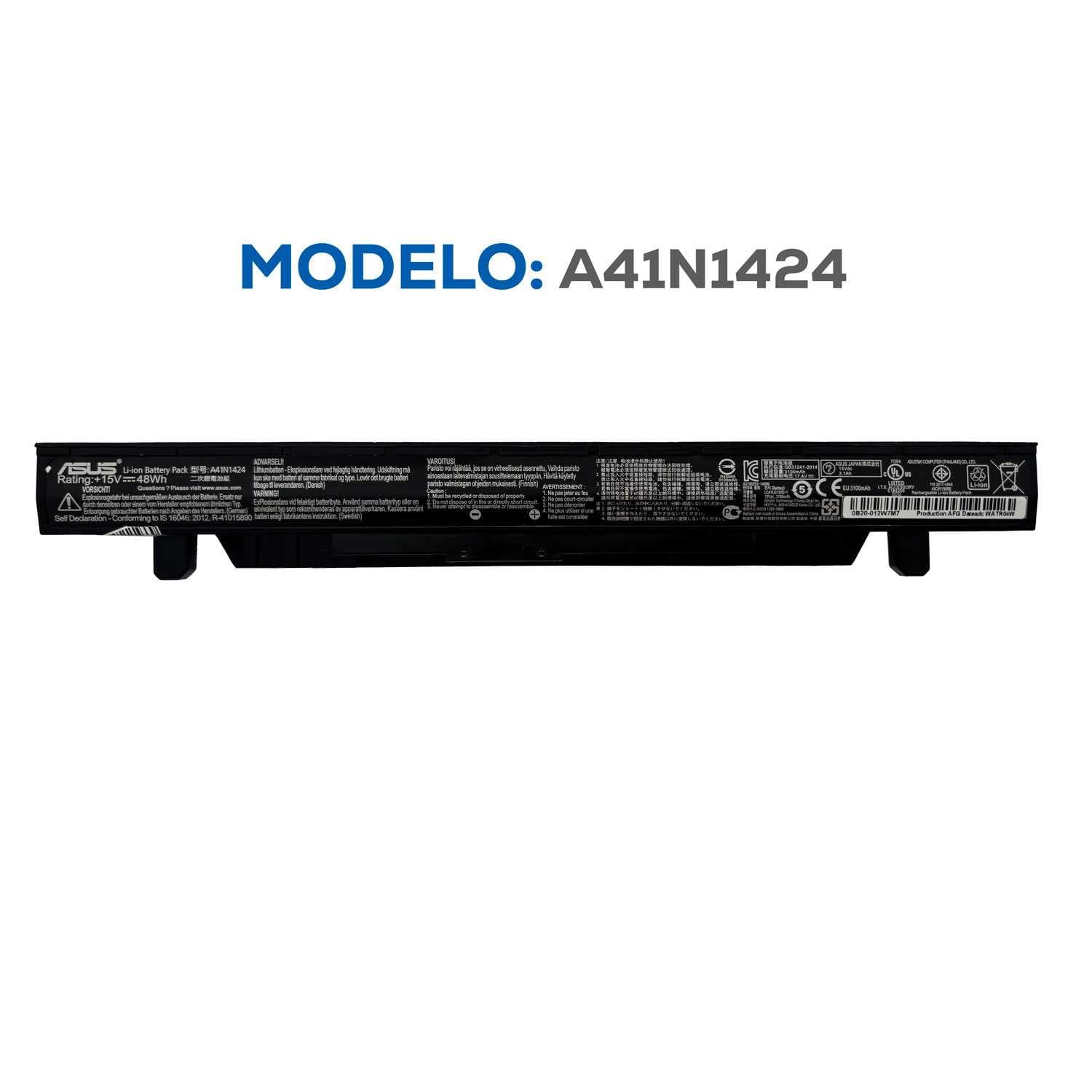 BATERIA ASUS A41N1424 ROG GL552 ZX50 OEM