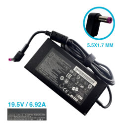 CARGADOR ACER 19.5V/6.92A/135W/5.5X1.7MM (PIN MORADO)