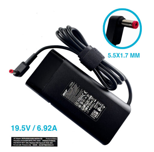 CARGADOR ACER 19V/7.1A/135W/5.5X1.7MM (PIN ROJO)