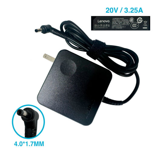 CARGADOR LENOVO FINO 4.0*1.7MM 20V 3.25A ORIGINAL