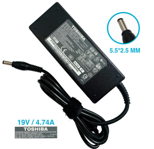CARGADOR TOSHIBA 5.5*2.5MM 19V 4.74A