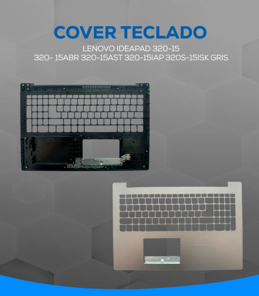 COVER TECLADO LENOVO IDEAPAD 320-15 320- 15ABR 320-15AST 320-15IAP 320S-15ISK GRIS