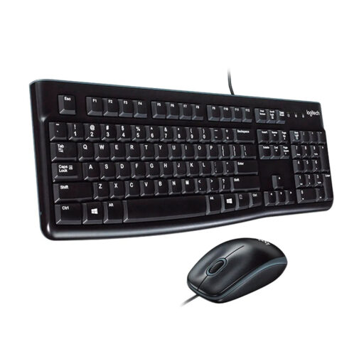 TECLADO-MOUSE COMBO LOGITECH MK120 NEGRO USB PLUG AND PLAY RESISTENTE A SALPICADURAS
