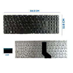 TECLADO ACER A315 ES1-523 ES1-523G ES1-533 ES1-572 F5-521 SIN FRAME BOTTON POWER SP NUMÉRICO (73)