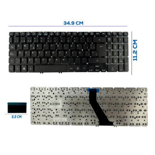 TECLADO ACER ASPIRE V5 V5-531 V5-551 V5- 571 SIN FRAME SP NUMERICO (224)