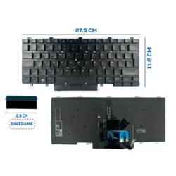 TECLADO DELL E7470 E5470 SIN FRAME SP (141)