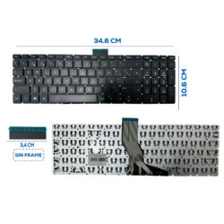 TECLADO HP 15-AB121DX 15-BS SIN FRAME OEM SP (28)