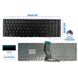 TECLADO HP 15-BS TECLAS OVALADA EZQUINA SP (29)