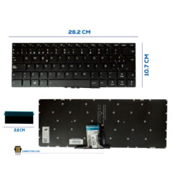 TECLADO LENOVO 510-14AST, 510-14IKB, 510-14ISK ILUMINADO SIN FRAME SP (197)