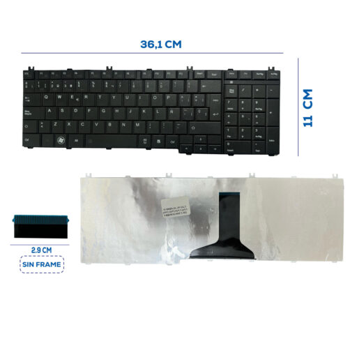 TECLADO TOSHIBA C655 C650 L655 L665 L755 SP NUMÉRICO (176)