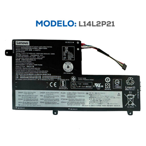 BATERIA LENOVO L14L2P21 ORG