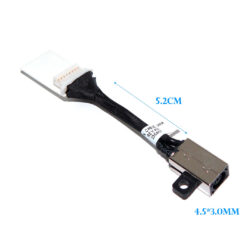 DC JACK DELL 3410 3510 07DM5H 4.5X3.0MM 5.2CM 8 PINES 7 HILOS
