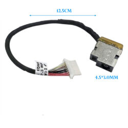DC JACK HP 450 G5 450 G3 CONECTOR AZUL 4.5X3.0MM 8 HILOS CON CABLE LARGO 12.5 CM