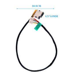 DC JACK HP HP 240 G4 240 G4 340 G3 246 G4 250 G4 255 G4 15-AB 15T-AB 15-AB HP STREAM 14-Z PUNTA AZUL 4.5*3.0MM CON CABLE 8 PINES 20.5CM LARGO