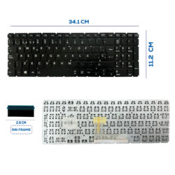 TECLADO TOSHIBA L55-B S55-B515 NUMERICO SP (166)