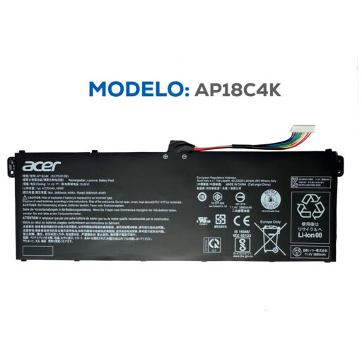BATERIA ACER AP18C4K ORG