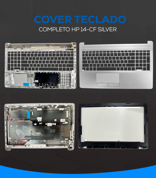 COVER COMPLETO HP ABCD 15-DA 15-DB 250 G7 255 G7 GRIS