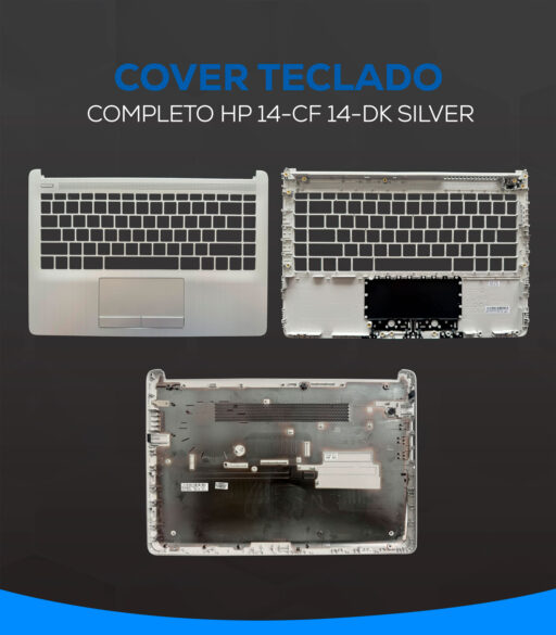 COVER BASE TECLADO COMPLETO HP 14-CF 14-DK SILVER