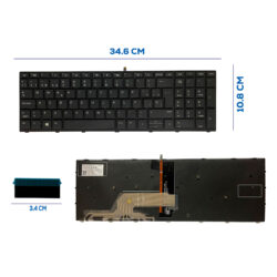TECLADO HP 450 G5 455 G5 470 G5 SP ILUMINADO NUMÉRICO (81)