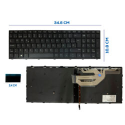 TECLADO HP 450 G5 455 G5 470 G5 SP ILUMINADO NUMÉRICO (81)